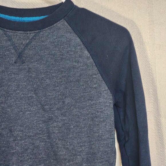 Athletic Works Blue Cove Heather Cotton Poly Crewneck Boys Sweatshirt Size M 8 - Picture 6 of 16